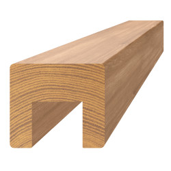 Drevený profil 45 x 40 x 3000 mm (24 x 22 mm), dub, brúsený Drevený profil 45 x 40 x 3000 mm (24 x 22 mm), dub, brúsený